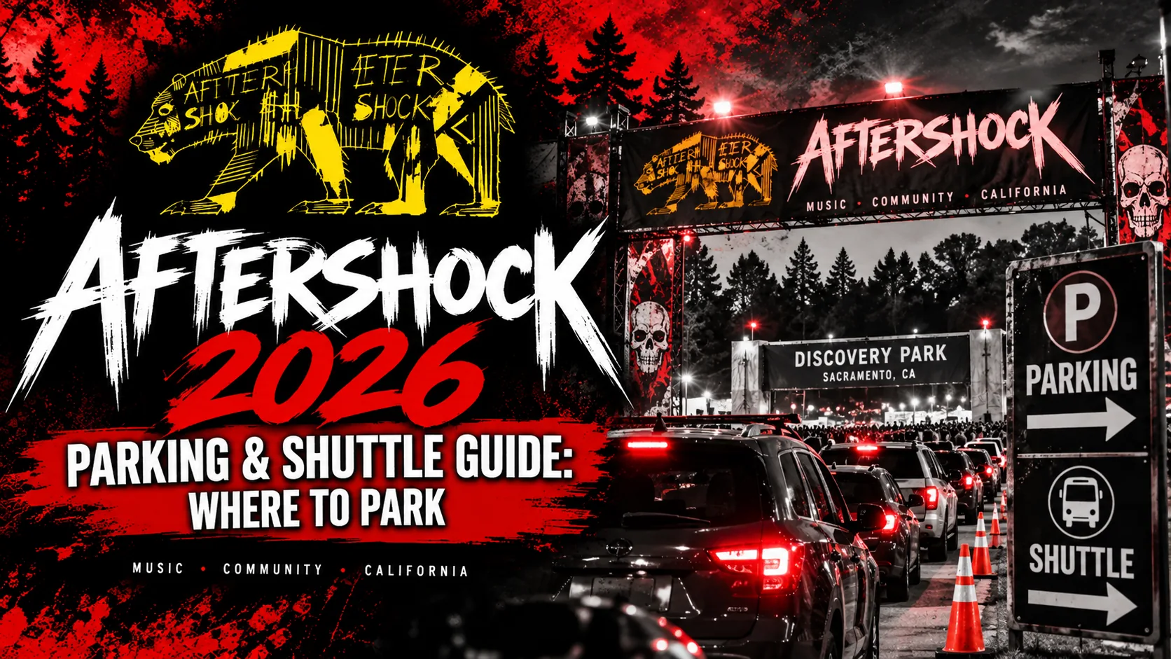 Aftershock 2026 parking and shuttle guide