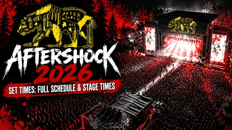 Aftershock 2026 Set Times and Schedule