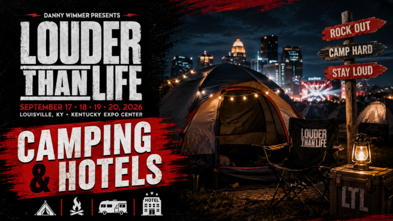 Louder Than Life 2026 camping and hotels near the Kentucky Exposition Center