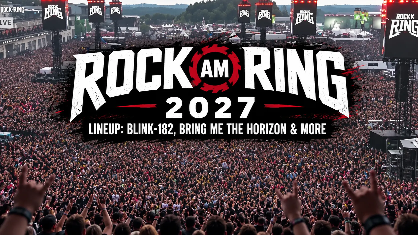 Rock am Ring 2027 lineup featuring blink-182 and Bring Me The Horizon
